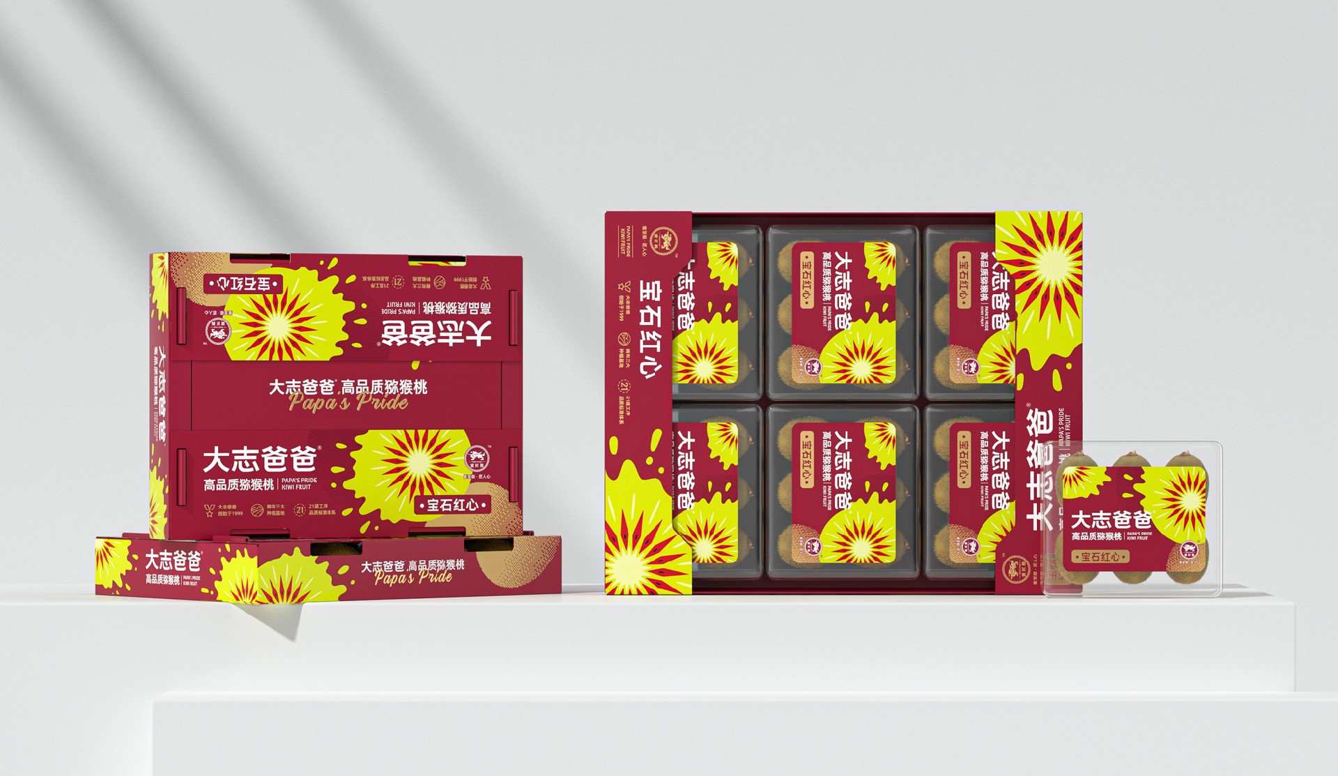 大志爸爸 · 高品质猕猴桃 包装设计图 5