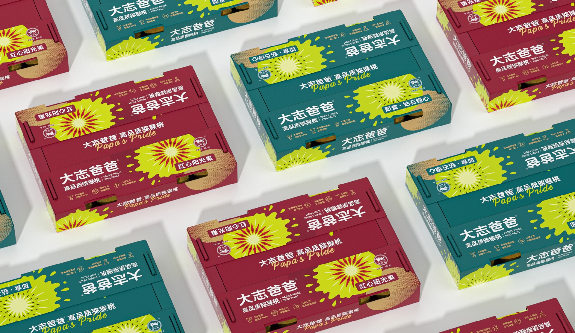 大志爸爸 · 高品质猕猴桃 包装设计图 7