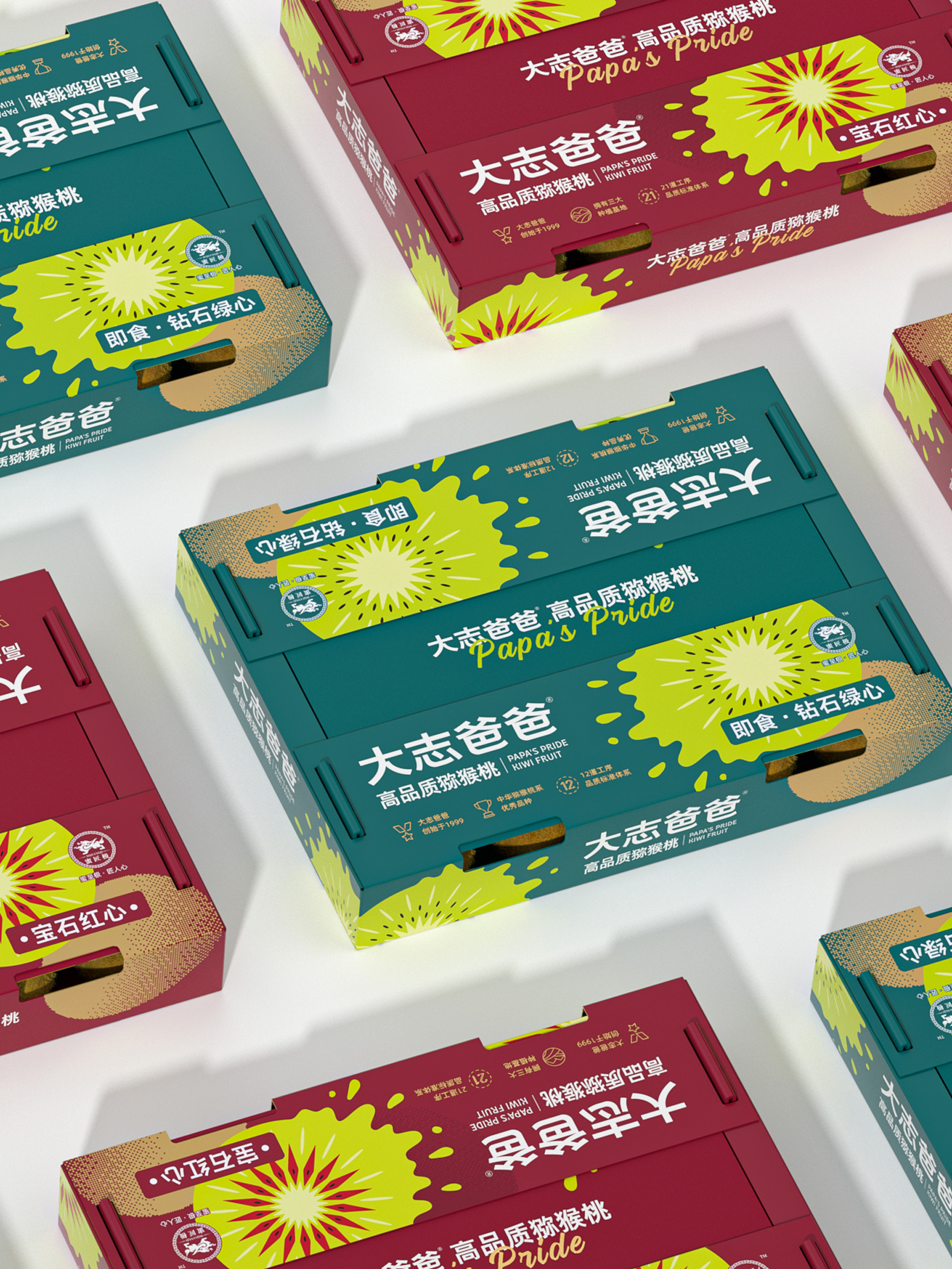 大志爸爸 · 高品质猕猴桃 包装设计图 6