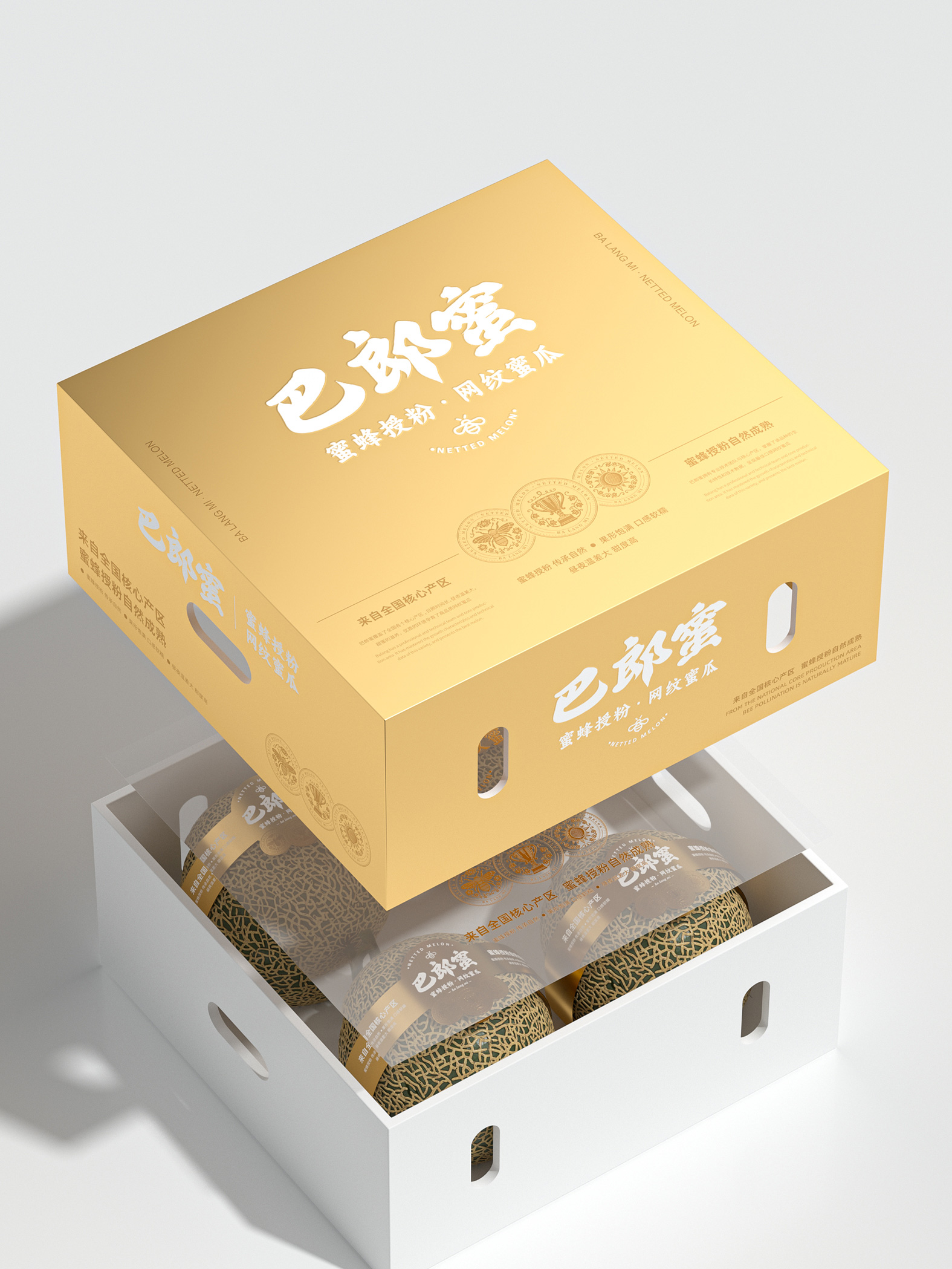 巴郎蜜 · 蜜蜂授粉,网纹蜜瓜 主视觉
