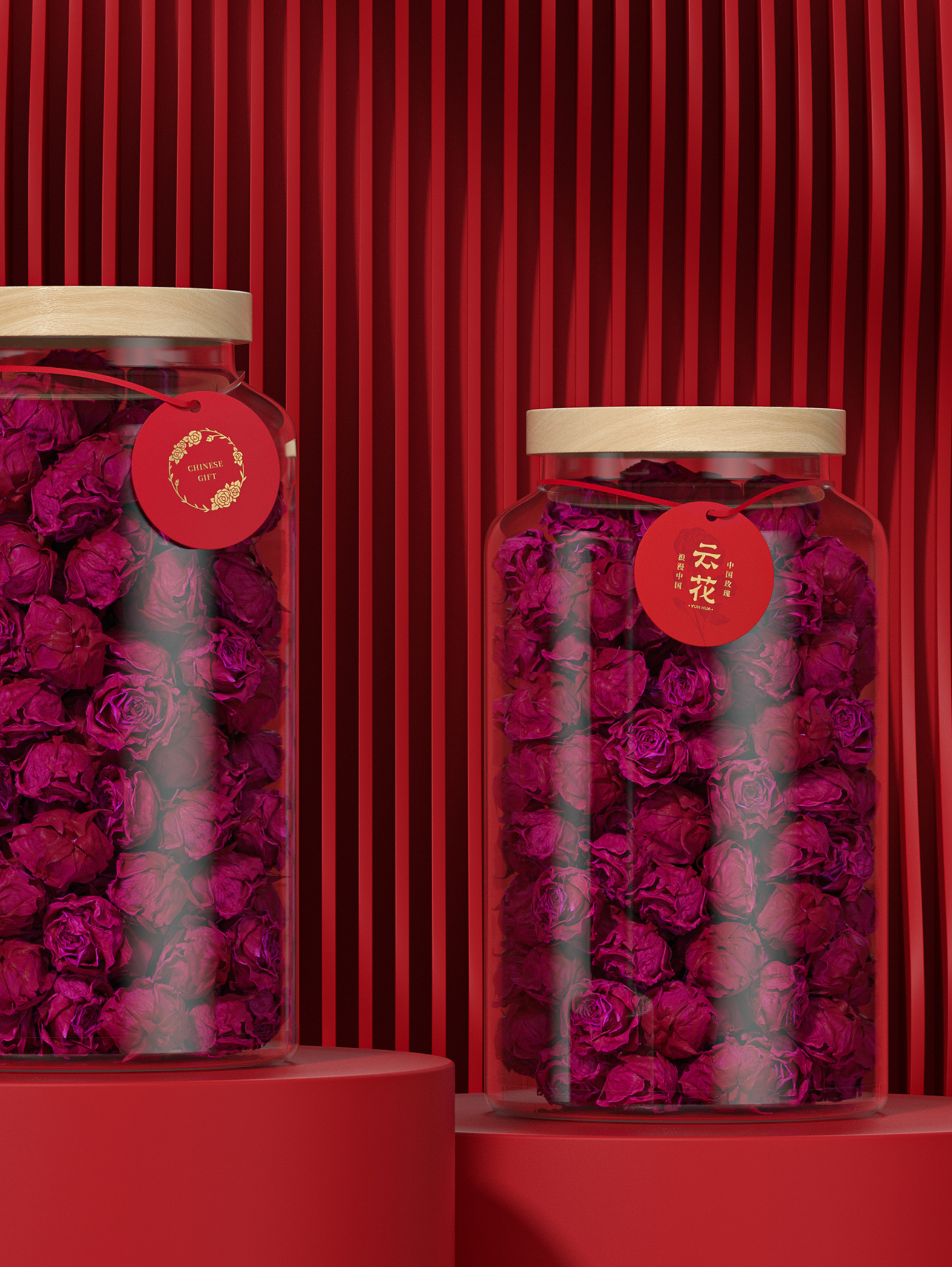 云花 · 冻干墨红玫瑰 包装设计图 5