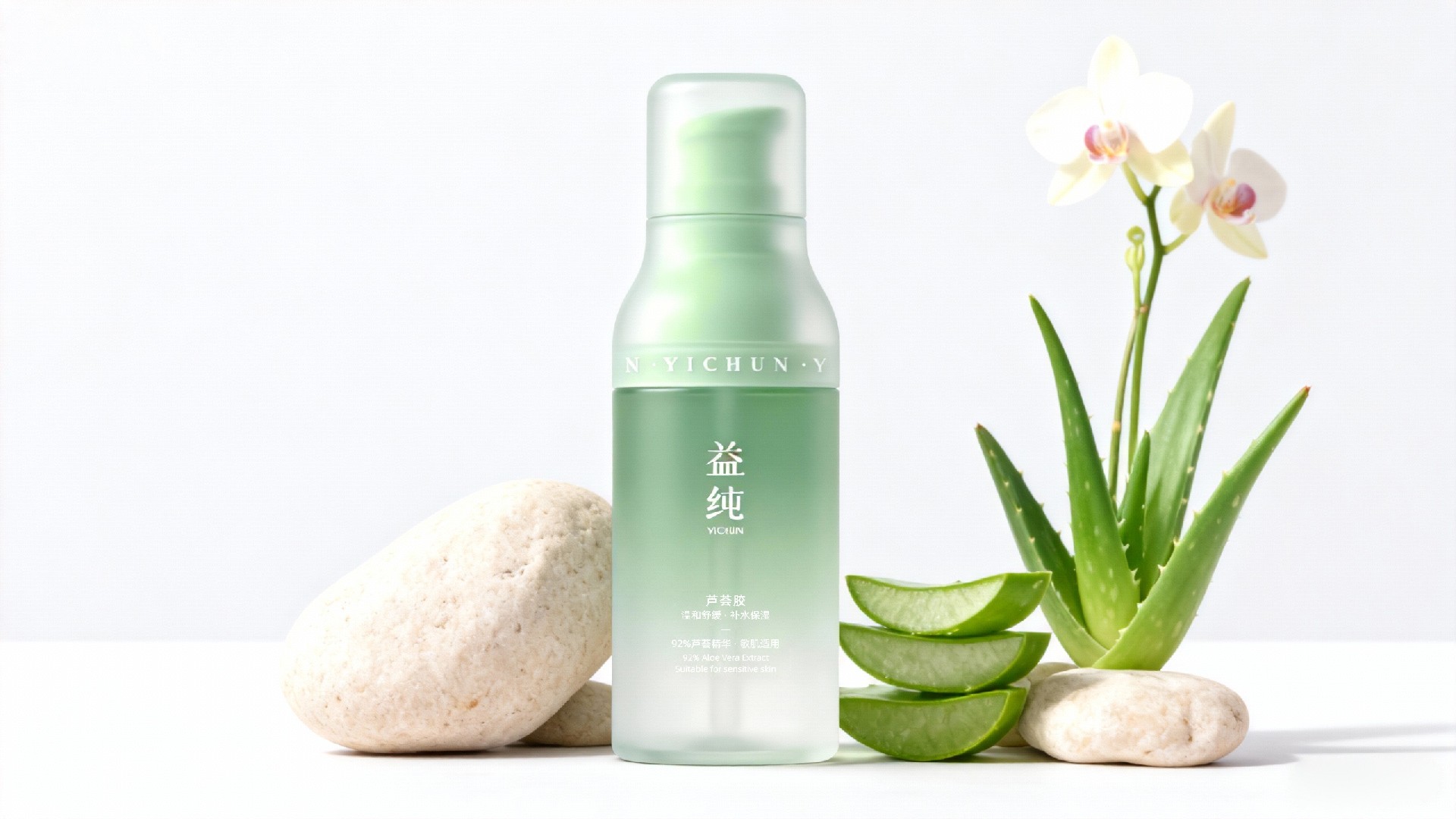 益纯 · 精纯芦荟胶 包装设计图 2