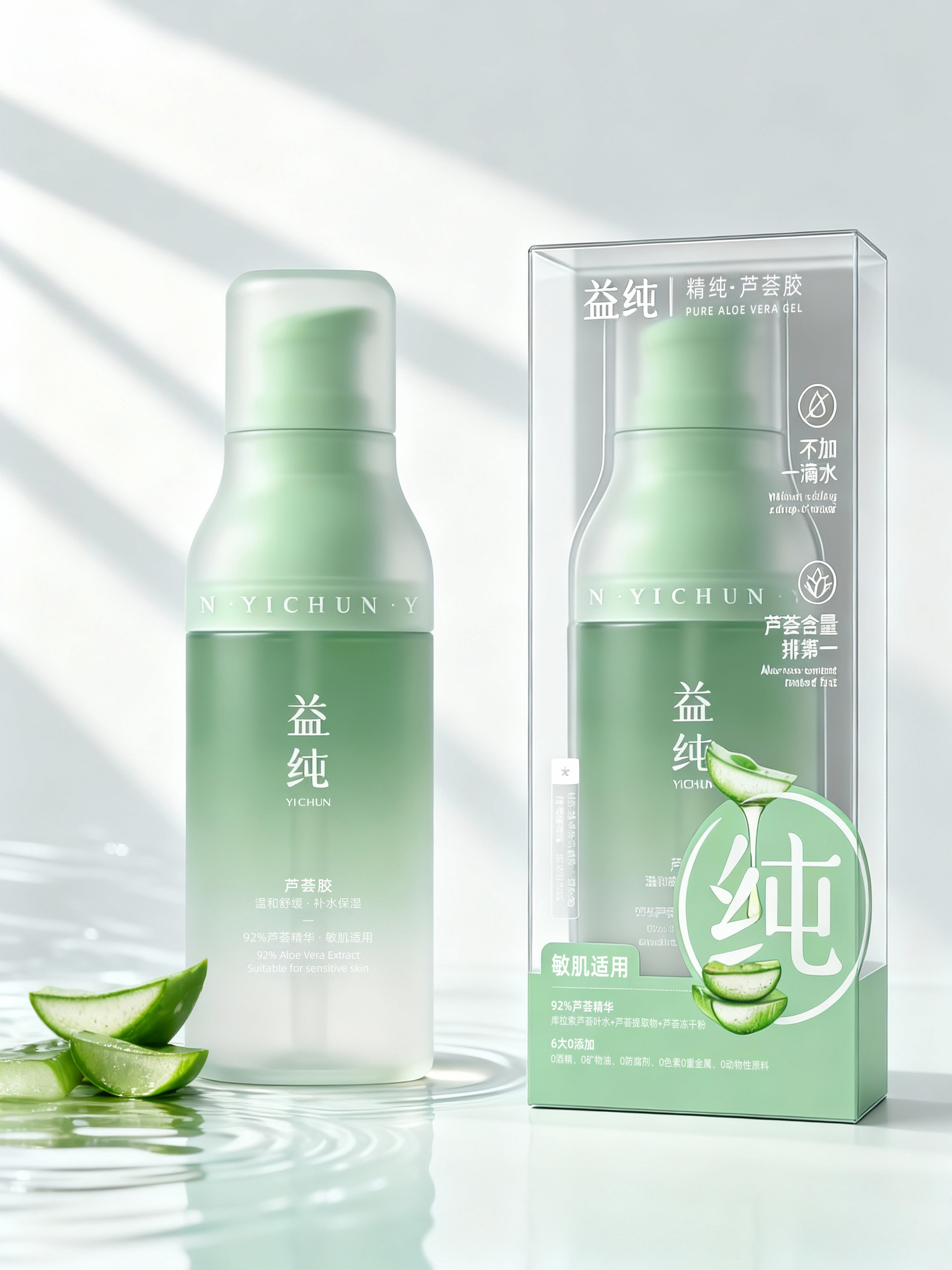 益纯 · 精纯芦荟胶 包装设计图 3