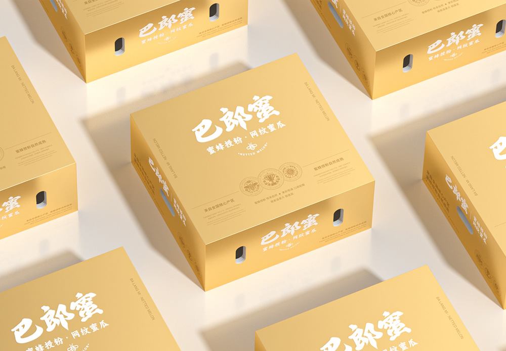 巴郎蜜哈蜜瓜礼盒包装